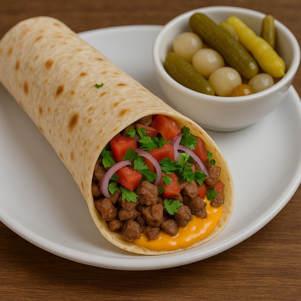 Cheddarlı Et Tantuni Dürüm