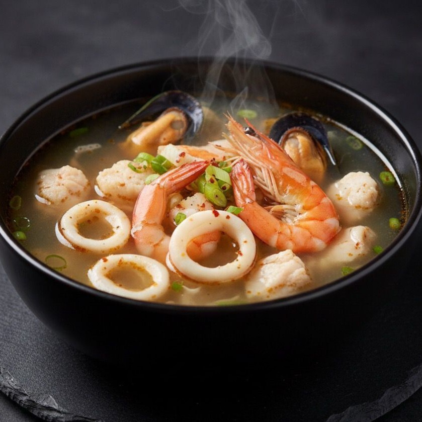 Deniz Mahsulleri Çorbası / Seafood Soup