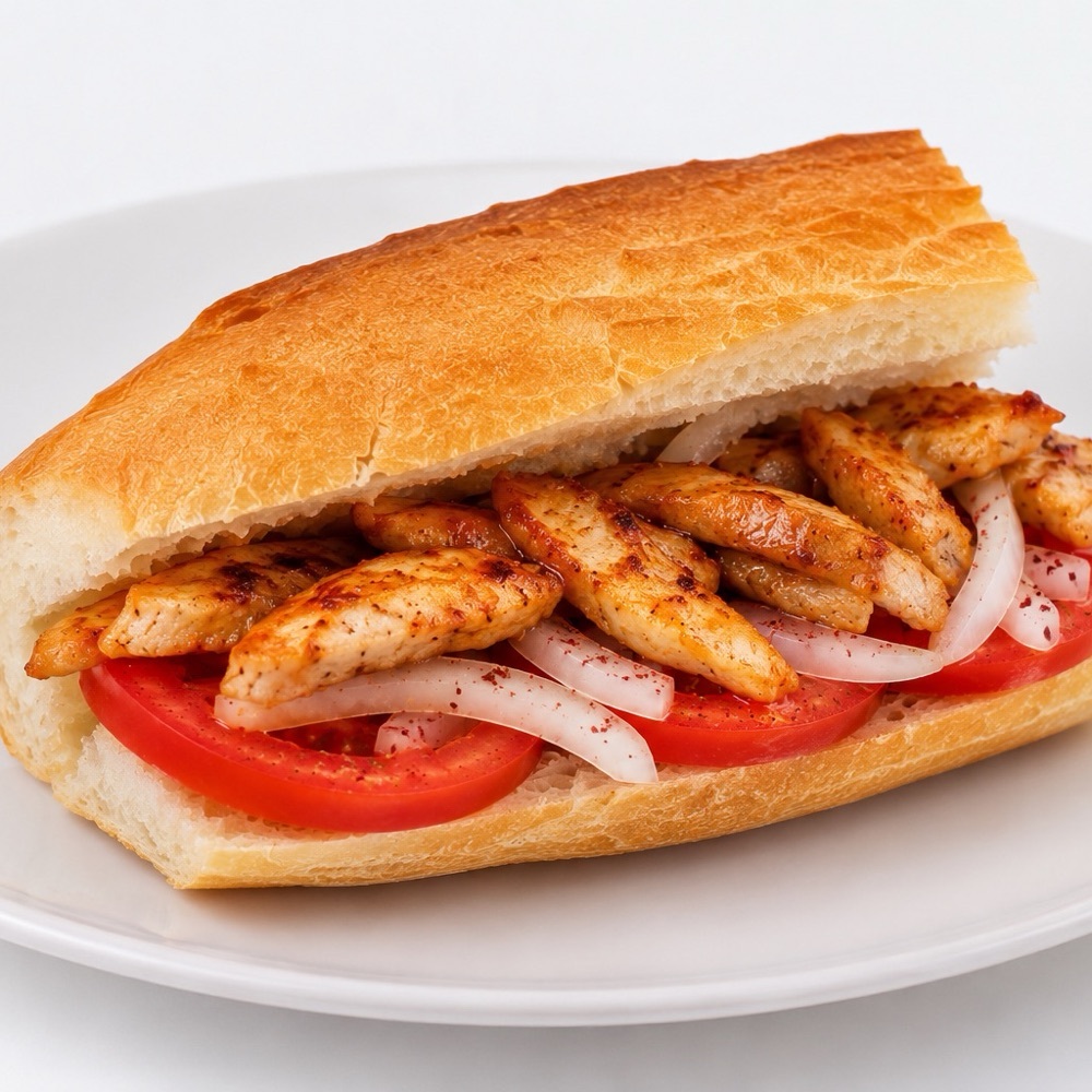 Yarım Ekmek Arası Kömürde Tavuk