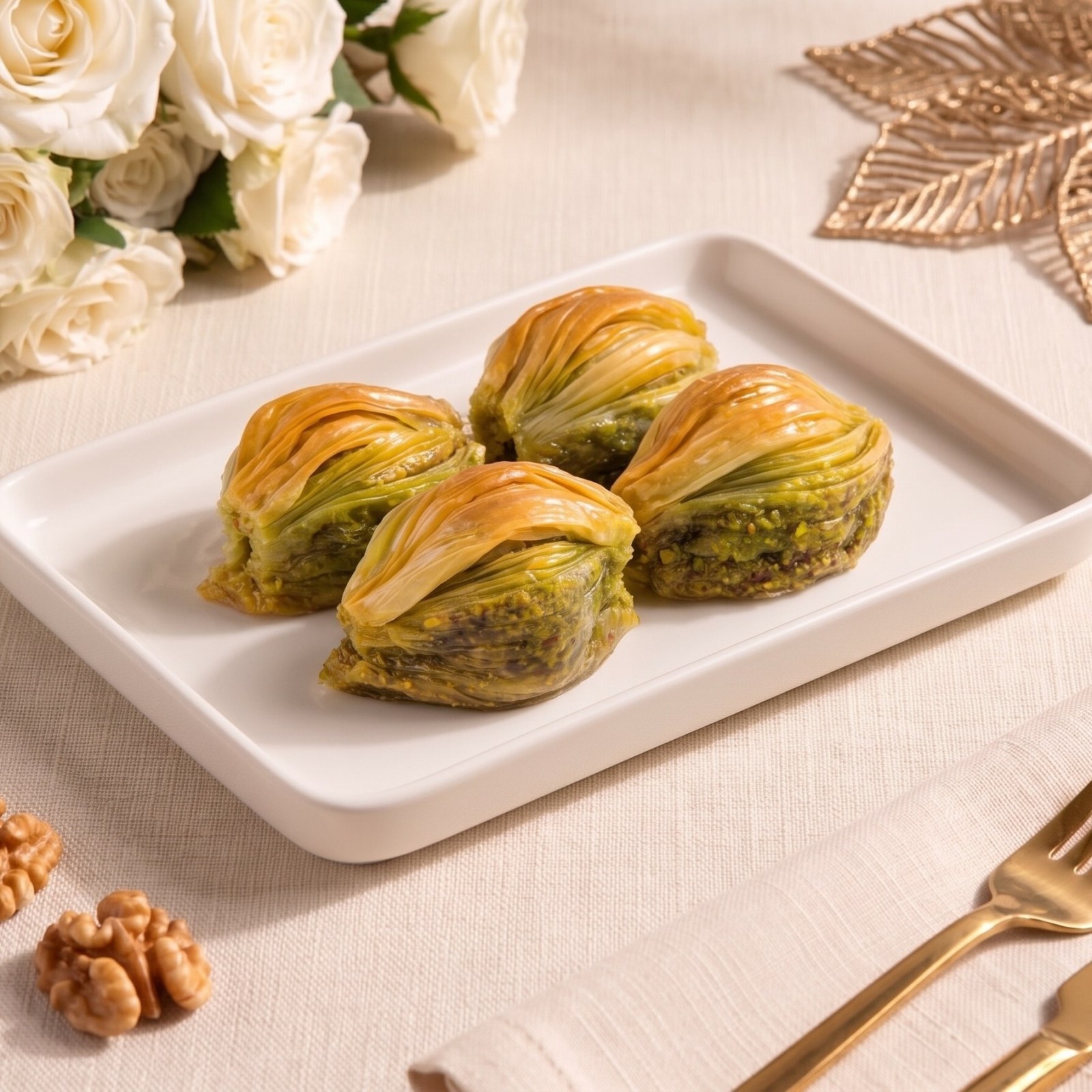 Fıstıklı Midye Baklava (1 kg.)