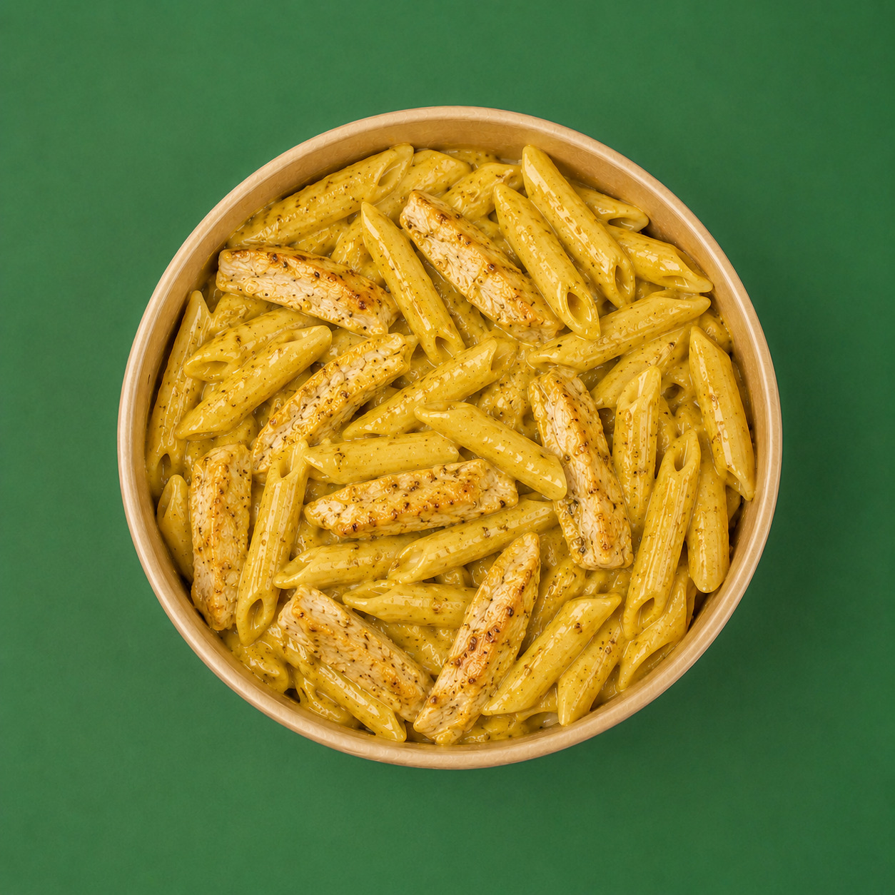 Köri Soslu Tavuklu Penne