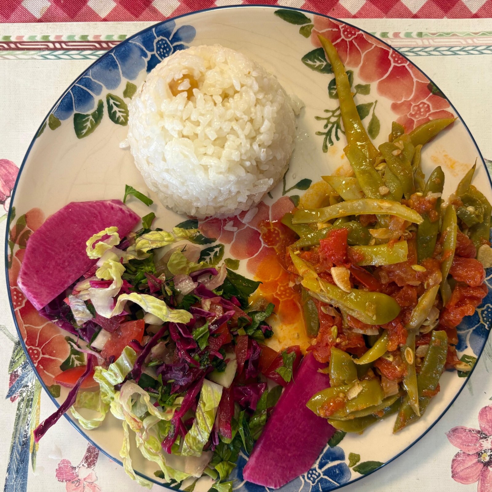 Zeytinyağlı Yeşil Fasulye + Pilav + Cacık