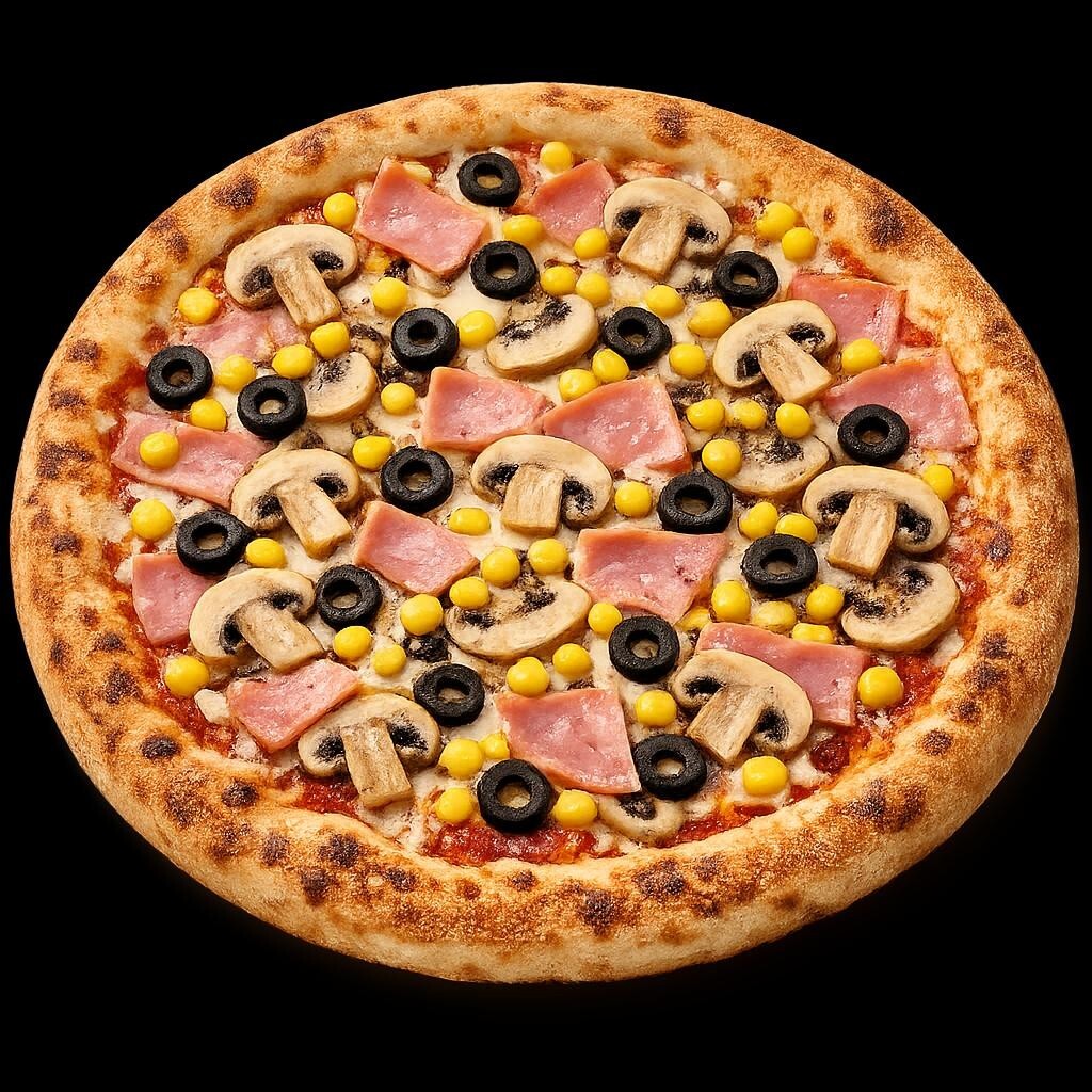 Dört Mevsim Pizza (Orta) VIP Live Sos Mısırlı Jambonlu Gurme Pizzacı Pizza