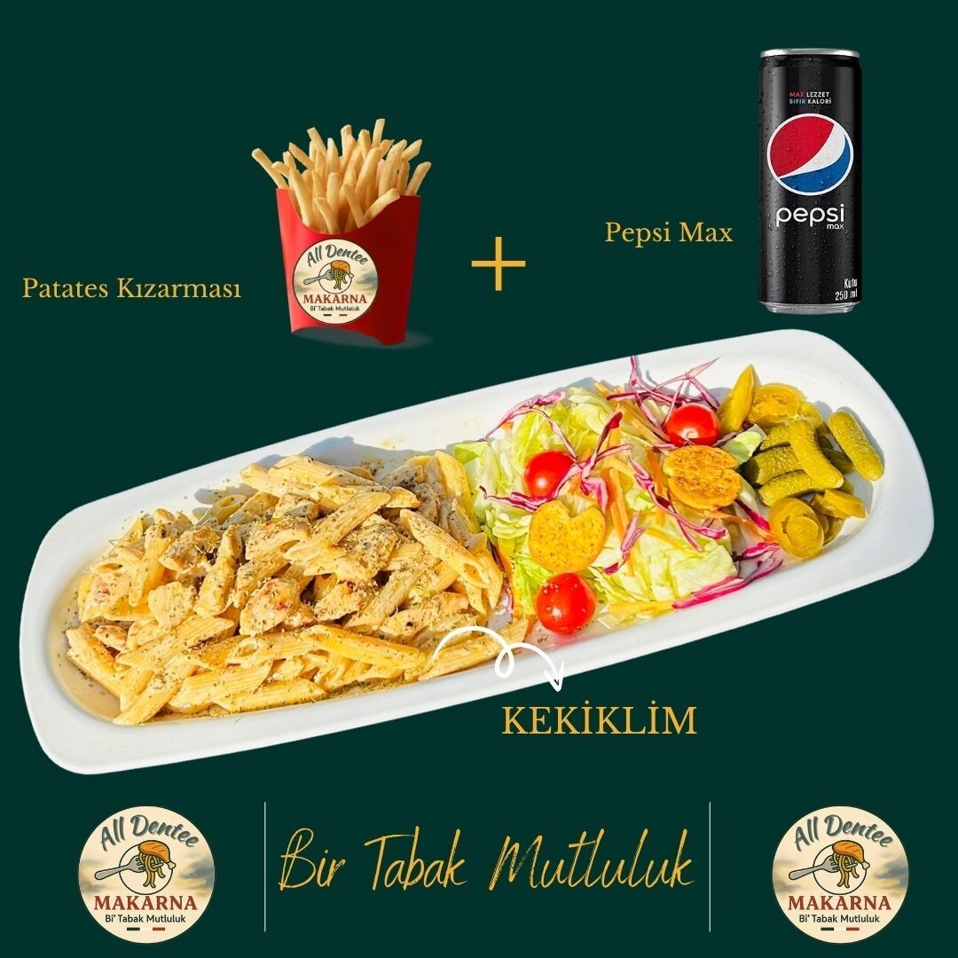 Kekilim Tavuklu + Patates + Pepsi Max