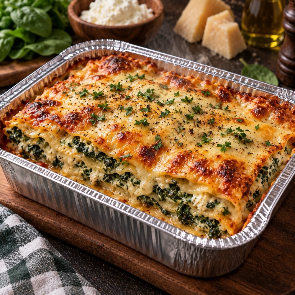 Ispanak ve Ricotta Lazanya