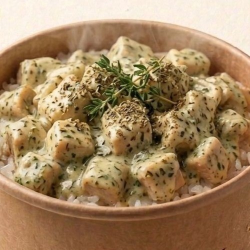 Kaşıkla Kovada Dağ Kekikli Tavuk Pilav