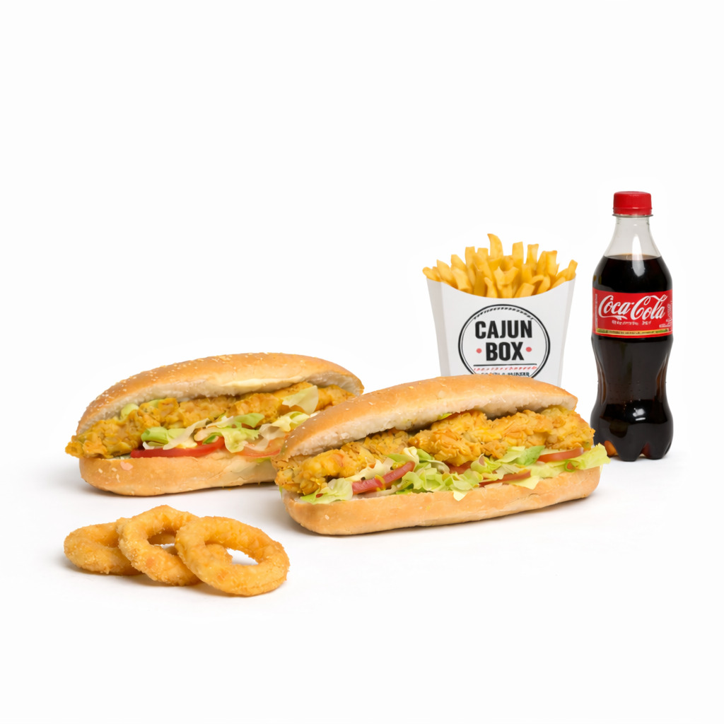 2Li Classic Cajun Sandviç Menü