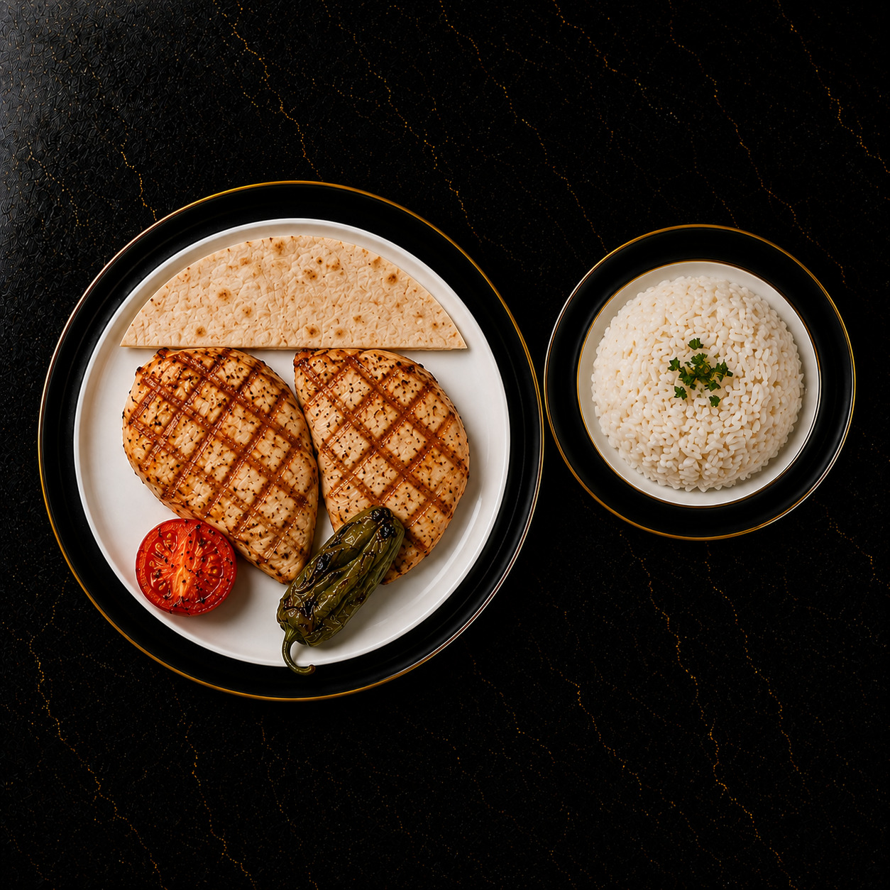 Izgara Tavuk & Pirinç Pilavı