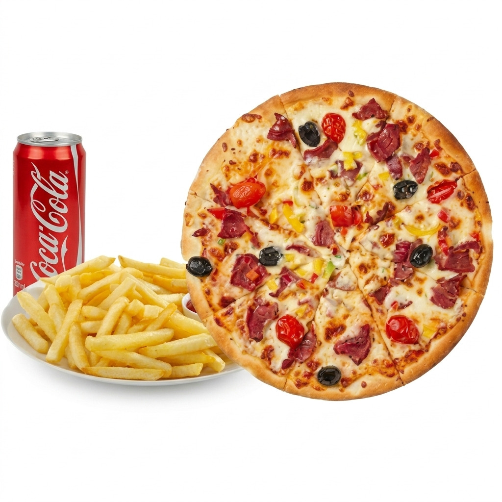 Karışık Pizza Menü (Büyük Boy)