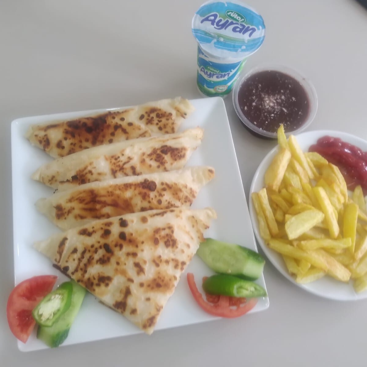 Patatesli Gözleme Menü