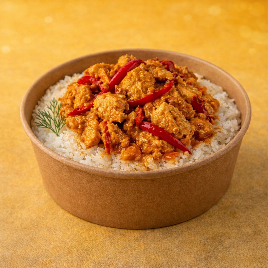 Pilav Üstü Çin Usulü Tavuk (400 Gr)