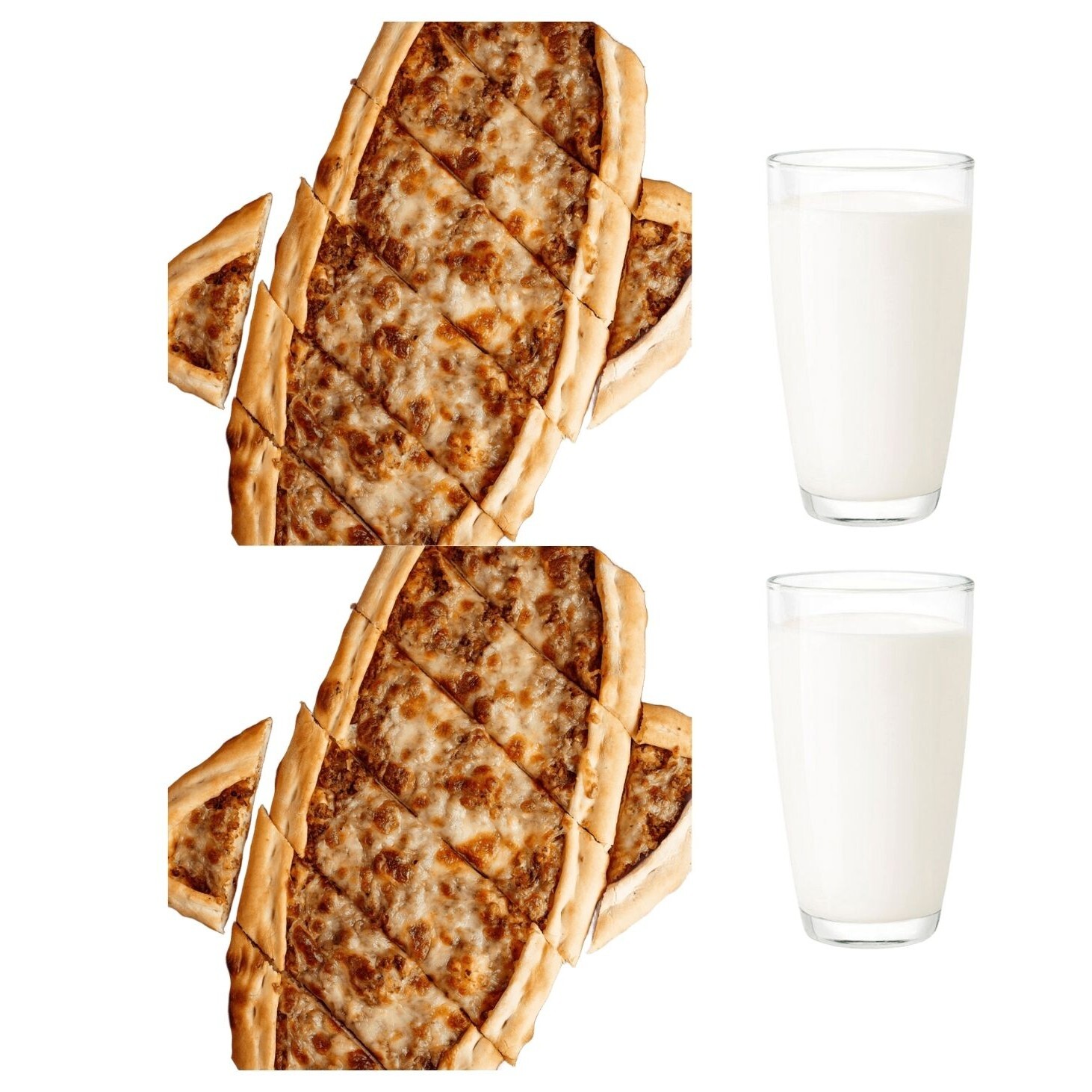 2 'Li Kıymalı Kaşarlı Pide Menü