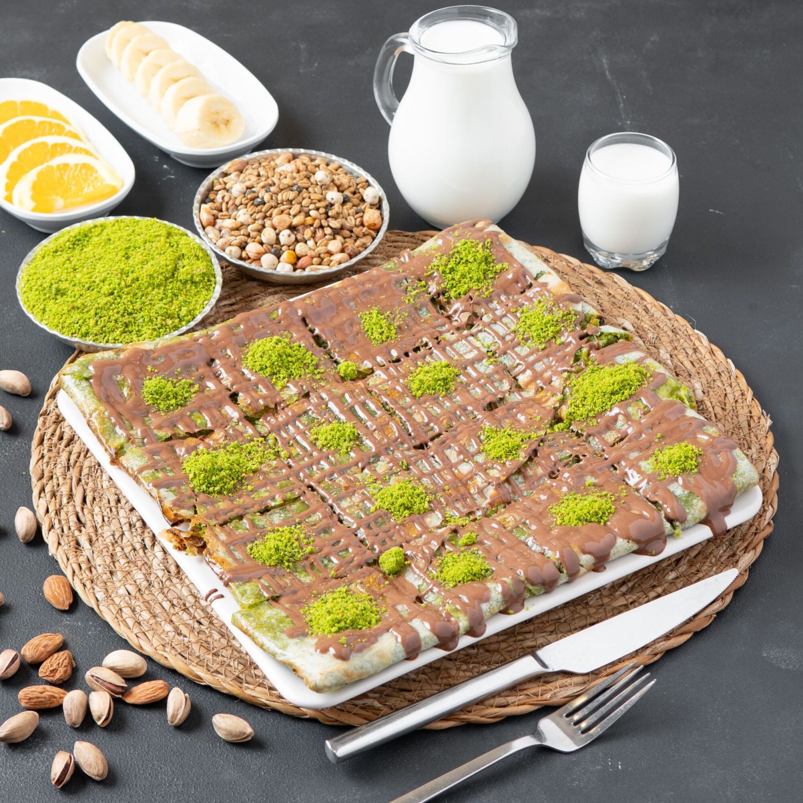 Çikolatalı Klasik Katmer (2 Kişilik)