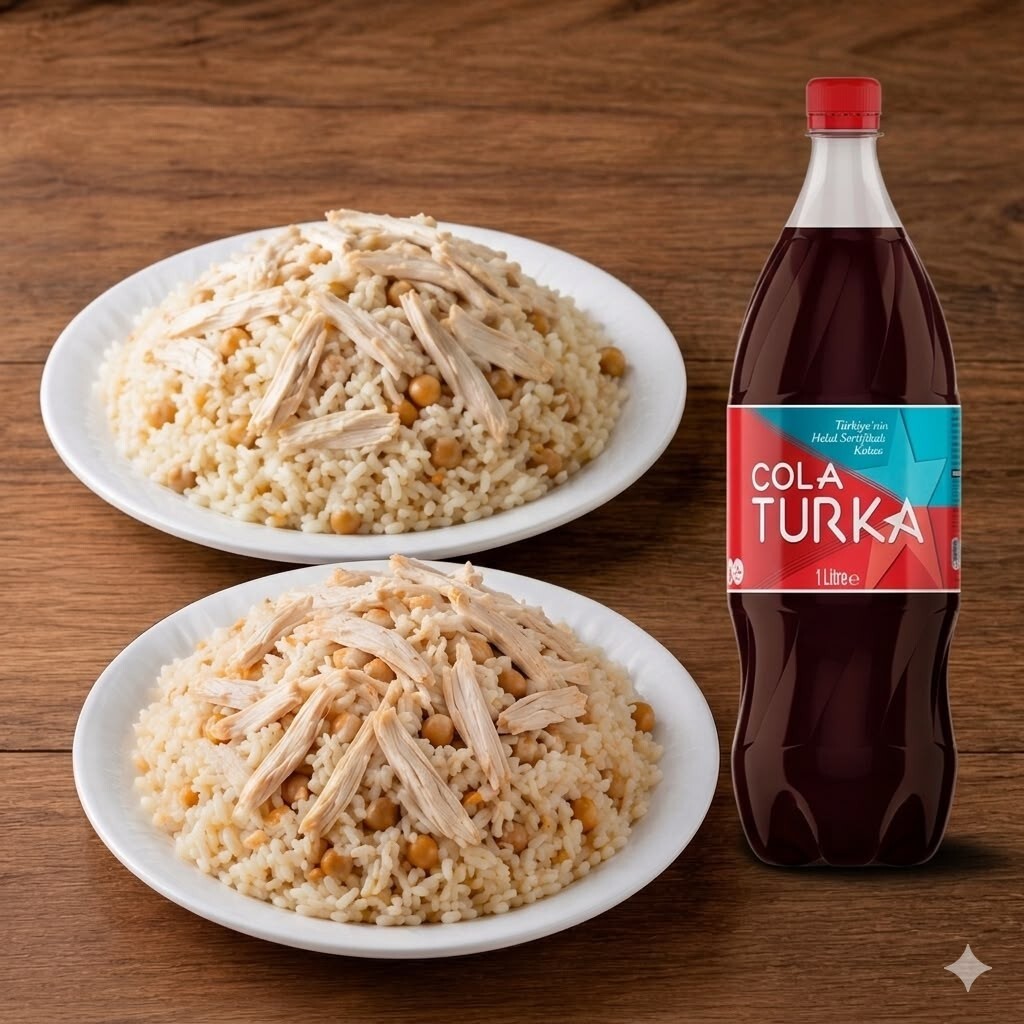 2'li Tavuklu Pilav Litrelik İçecek Menü