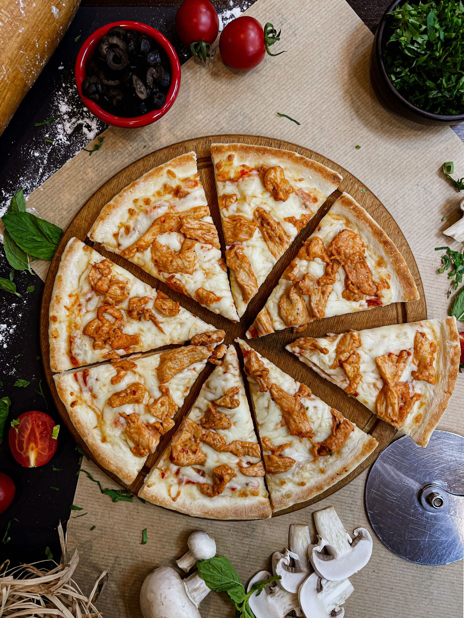 Tavuk Pizza Orta Boy