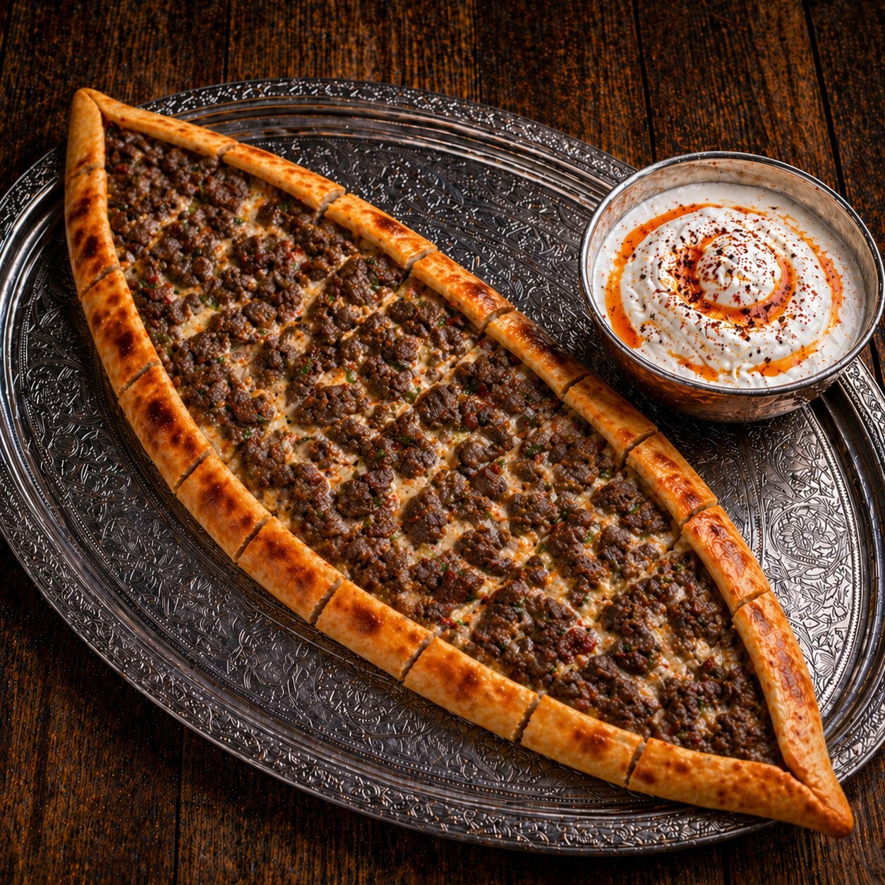 Kavurmalı Kaşarlı Pide