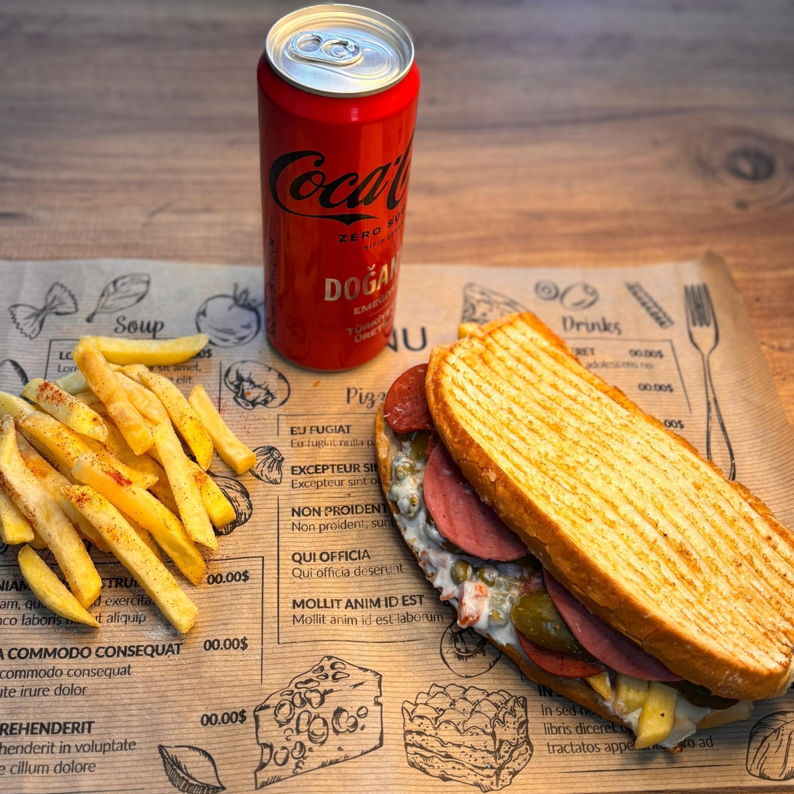 Ayvalık Tost Menü