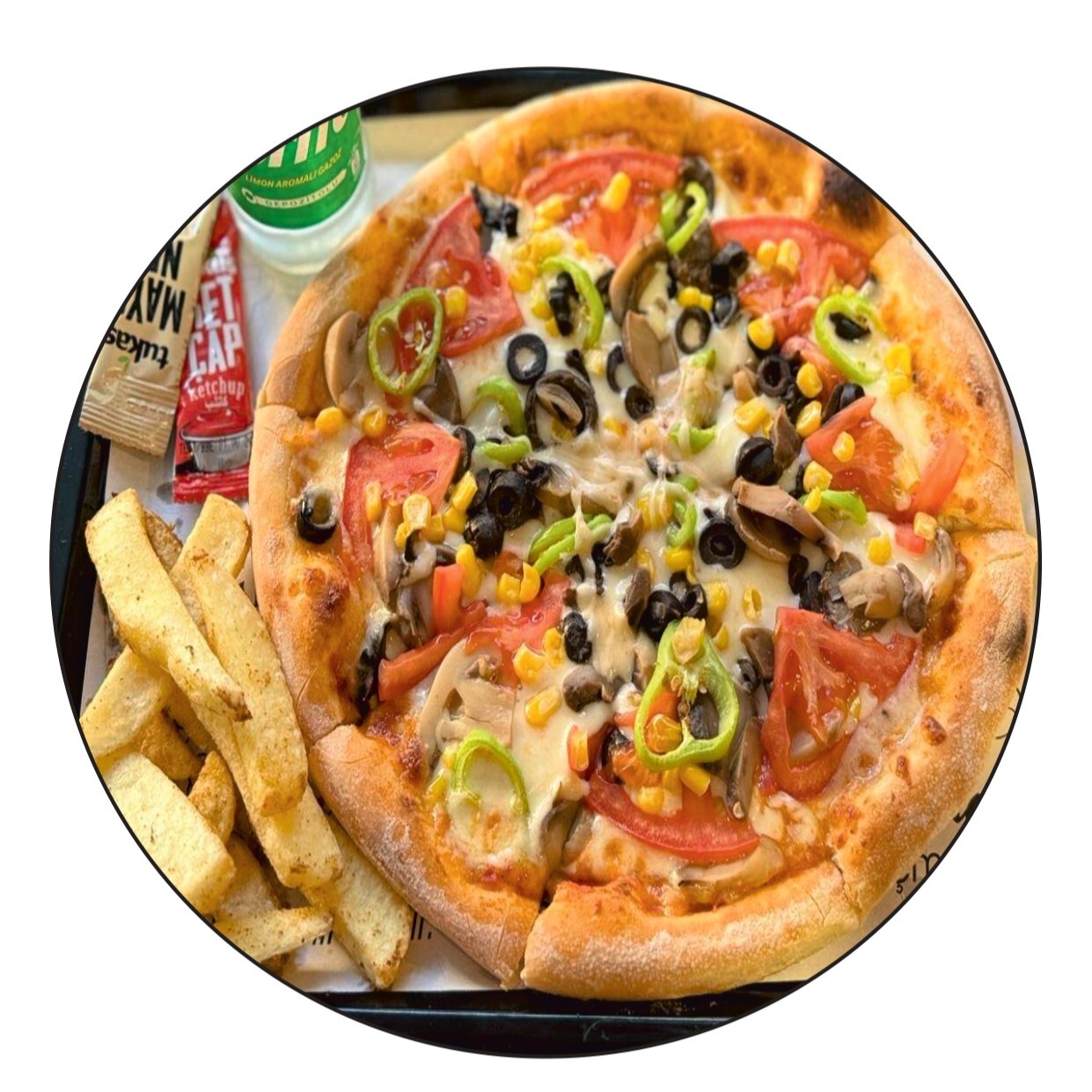 Vejeteryan Pizza (Büyük Boy)