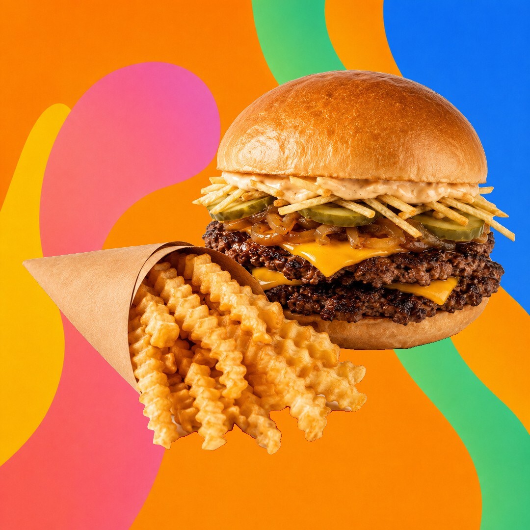 Cezayir Soslu Smash Burger & Patates Kızartması