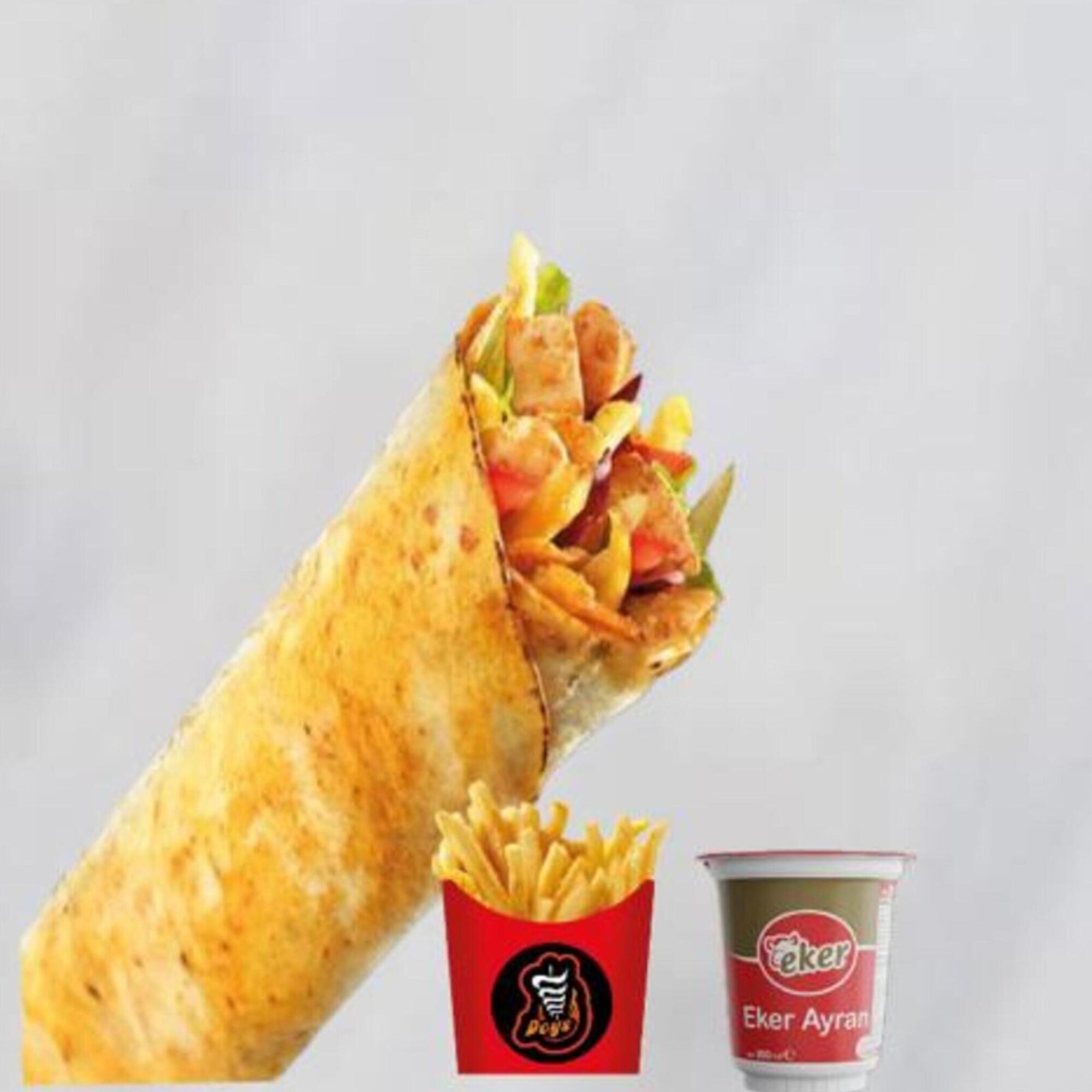 Acılı Doys Burrito Menü (250 Gr. )
