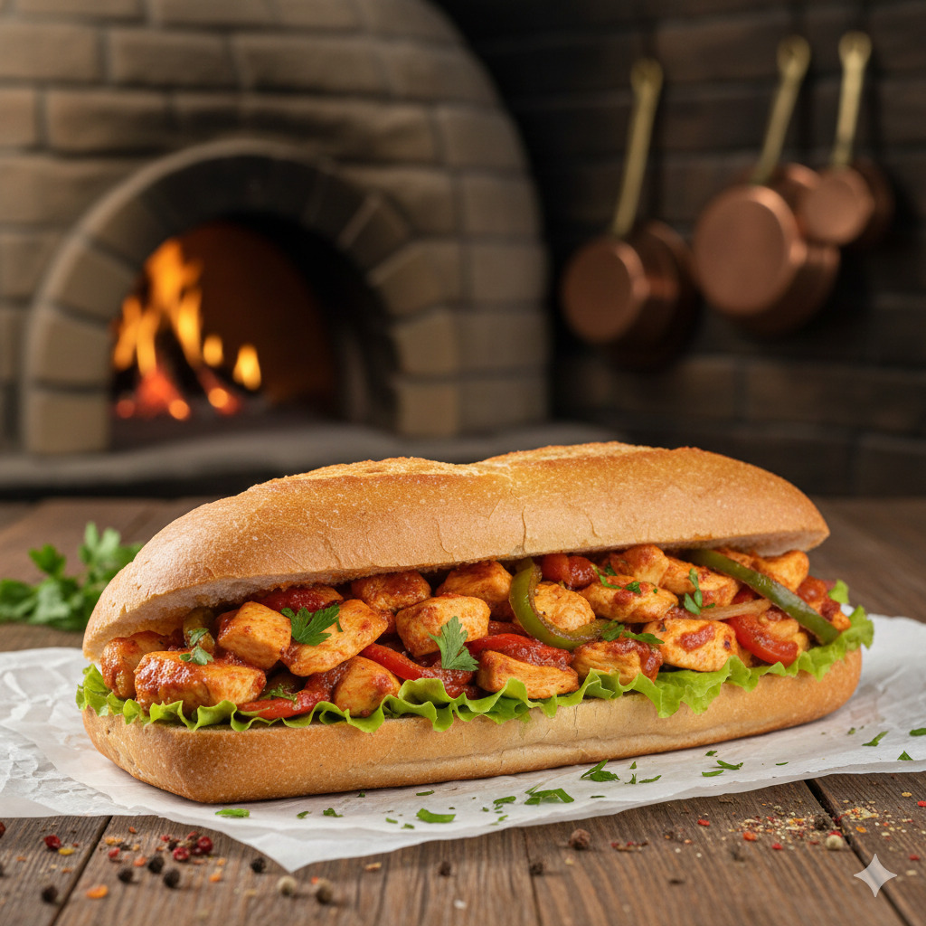 3 'Lü Yarım Ekmek Arası Tavuk Sote Menü