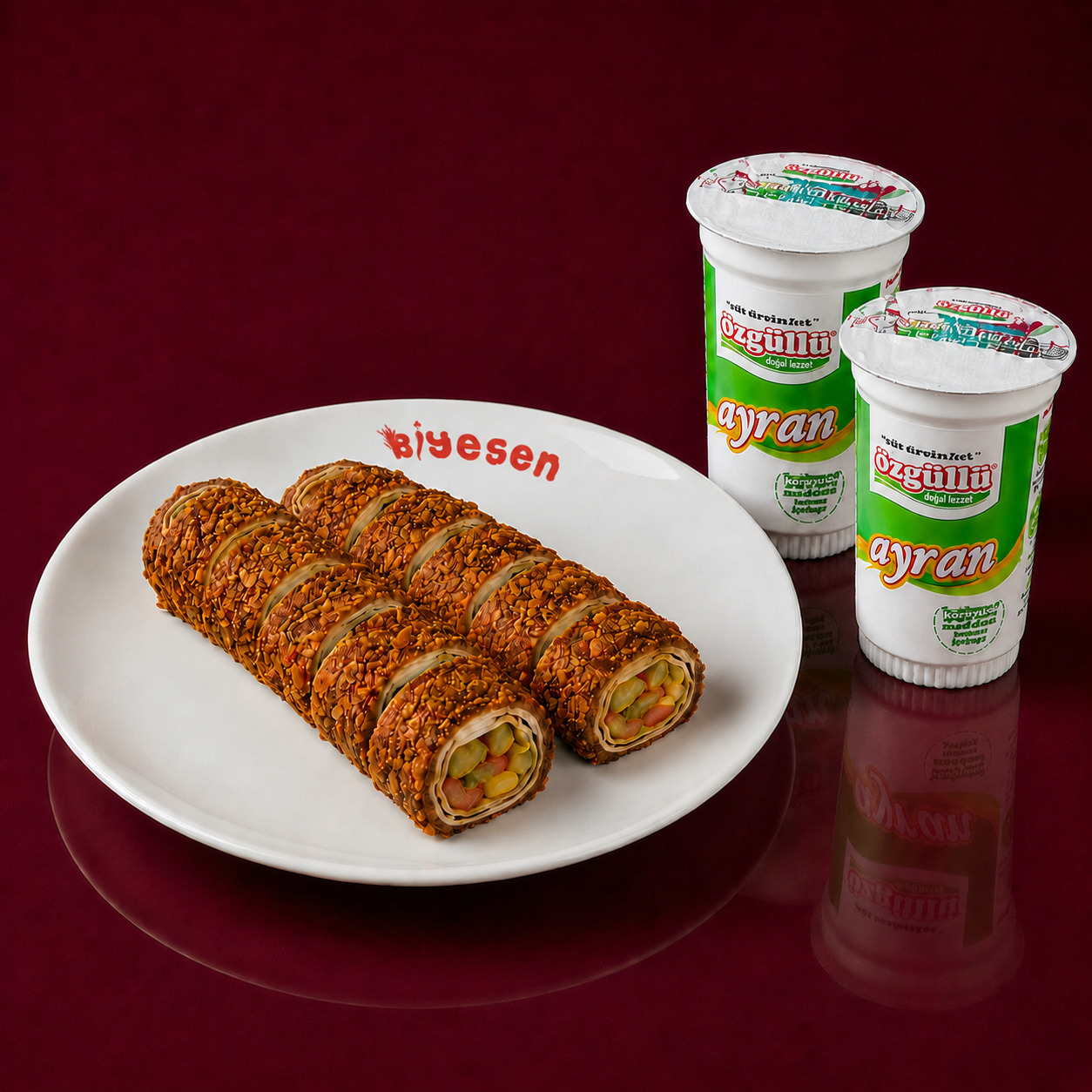 Mega Doritoslu Sushi (2 Dürüm) + 2 Ayran (280 ml)