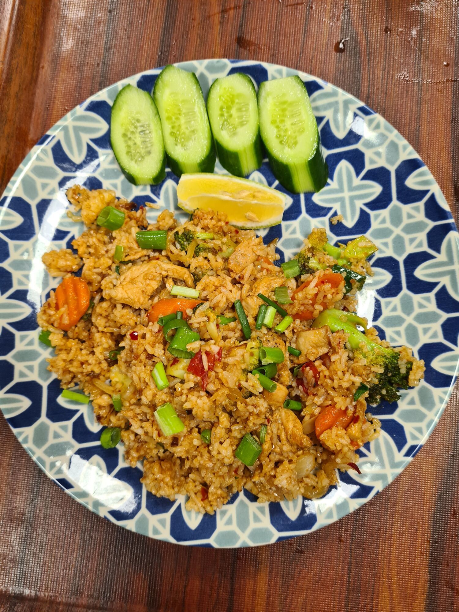 Acılı Ekşili Kızarmış Pilav (Tavuk) - Spicy Hot & Sour Fried Rice (Chicken)
