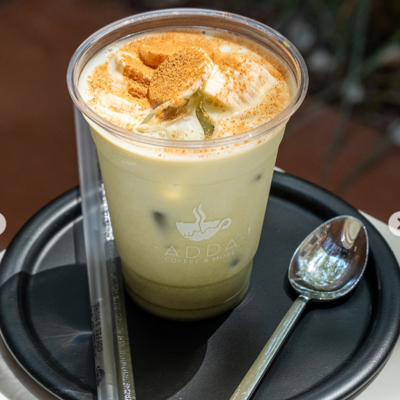Iced Banana Cream Matcha