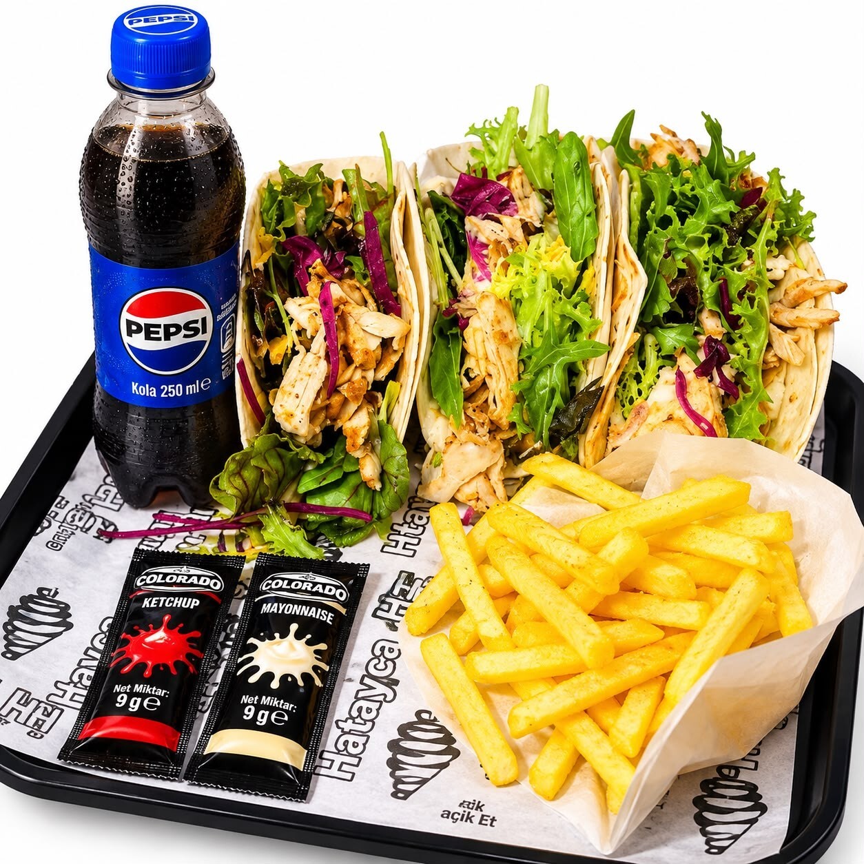 3'lü Taco Kola Menü