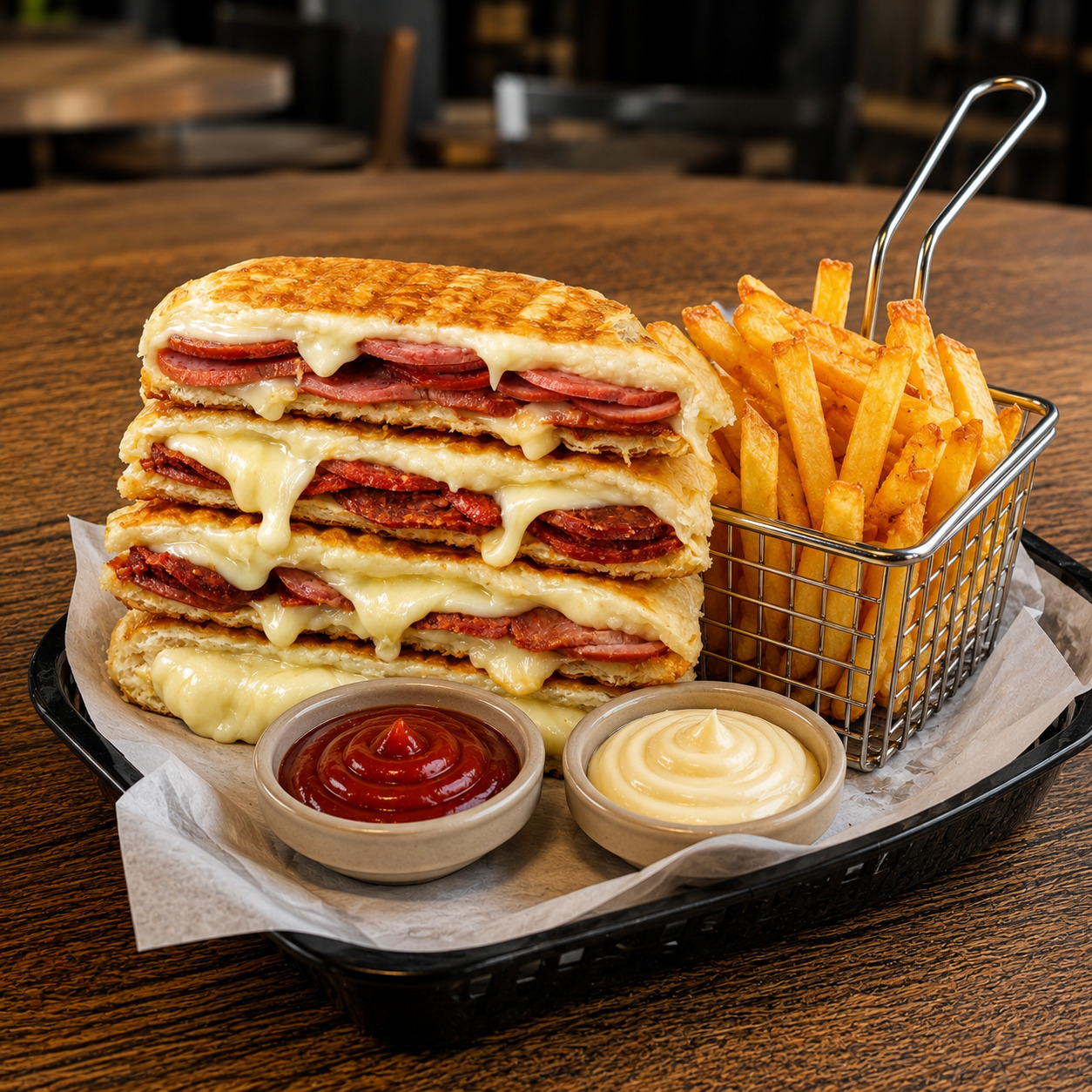 (Menü 3) - Karışık Tost (Büyük Somun)