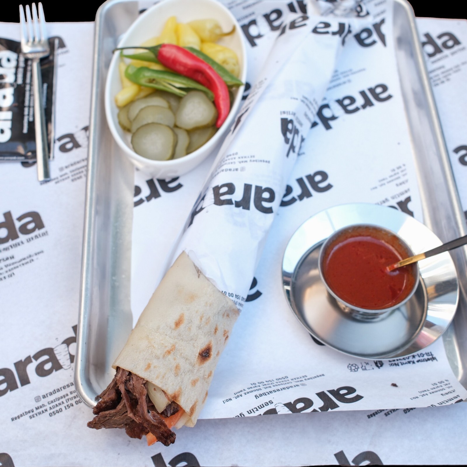 Lavaş Ekmek Arası Et Döner Dürüm (100 gr.)