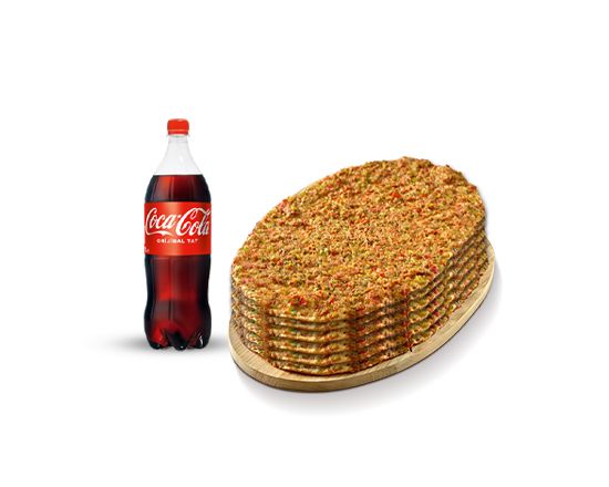 6 Adet Lahmacun + 1 lt Cola
