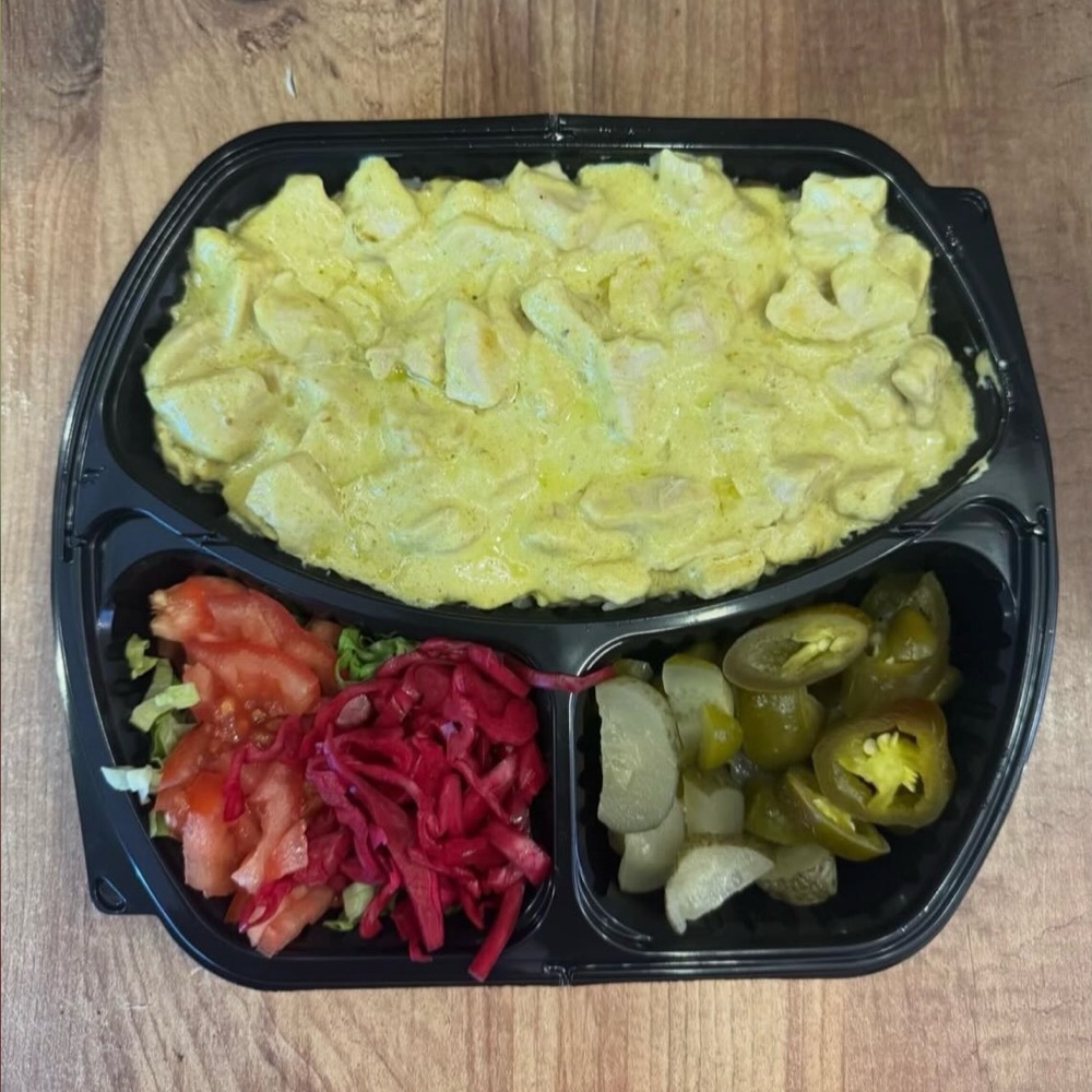 Kremalı Köri Soslu Tavuklu Pilav