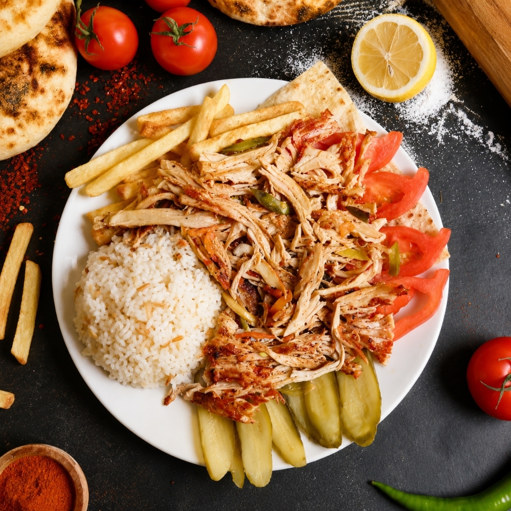 Pilav Üstü Tavuk Döner (120 Gr Tavuklu)