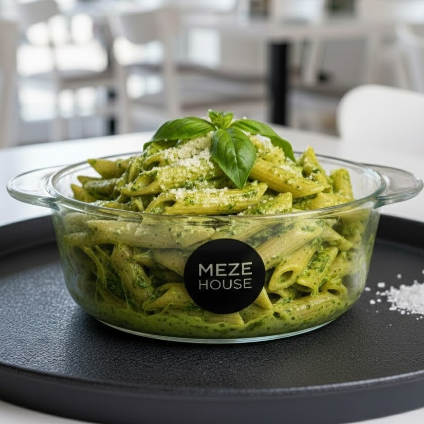 Fesleğen Kremalı Penne Makarna