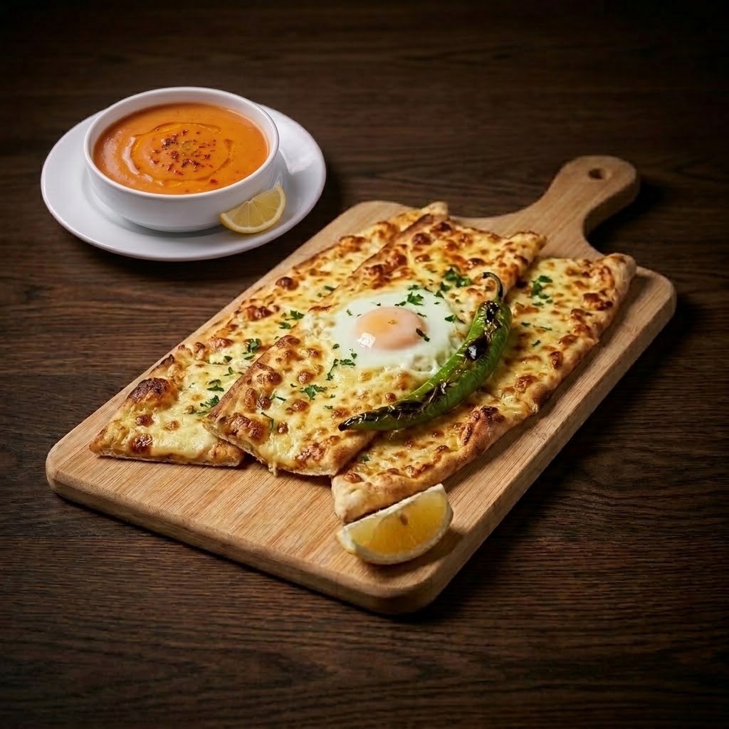 Kaşarlı Pide + Çorba