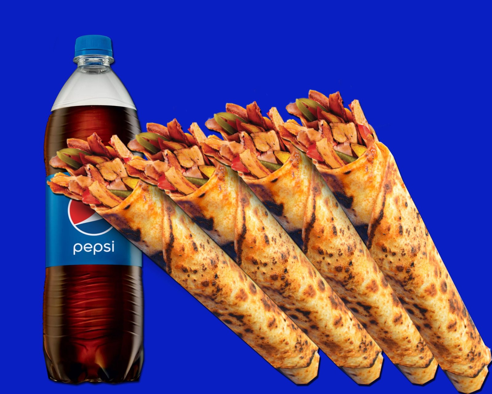 4'lü Zurna Tavuk Döner Dürüm Menü