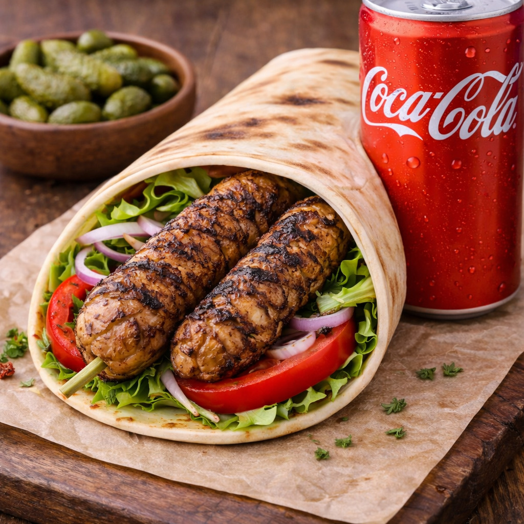 Izgara Tavuk Kıyma Dürüm (125 Gr) Menü