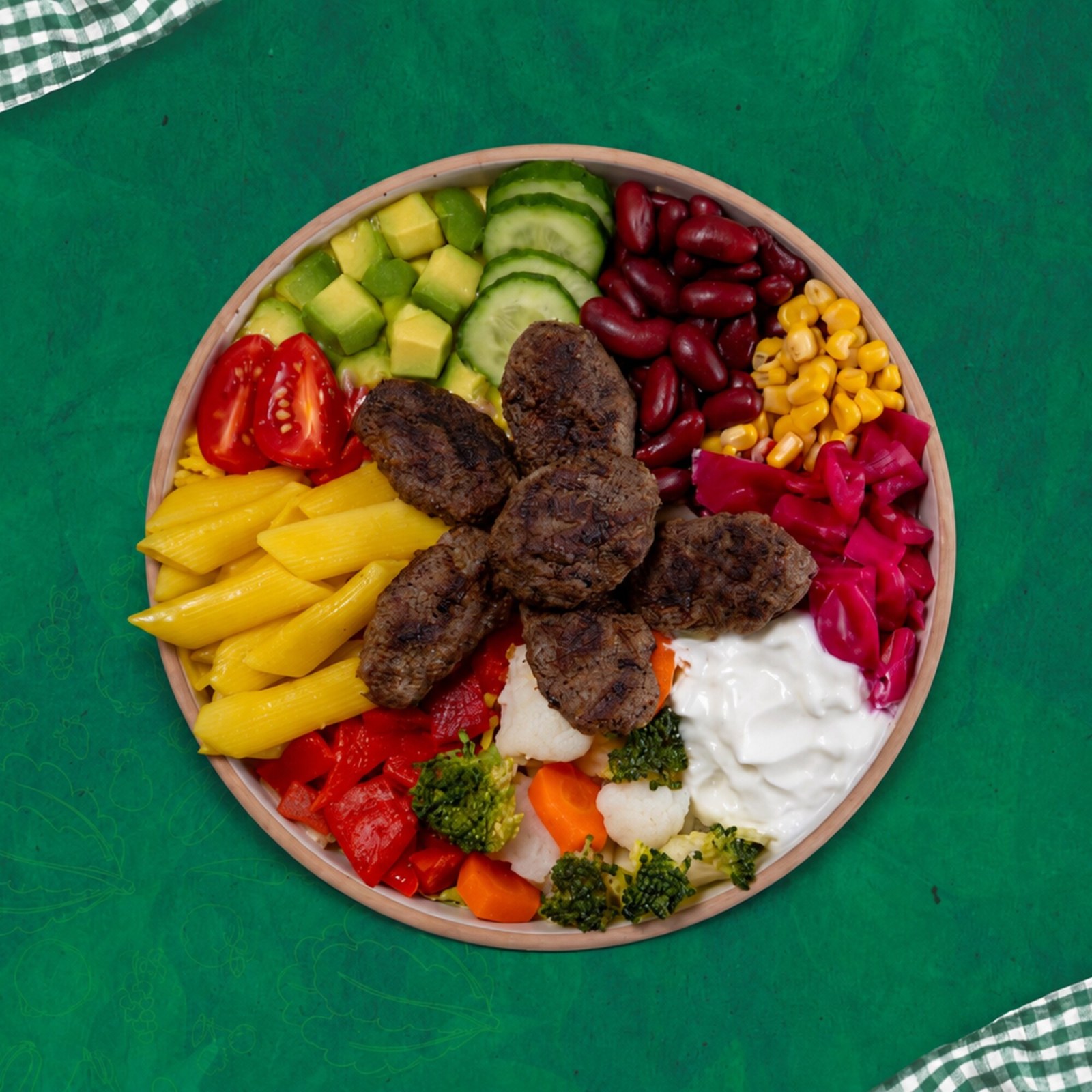 Köfteli Makarnalı Bowl