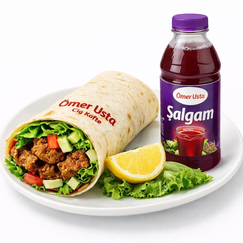 Doritoslu Çiğ Köfte Dürüm (100 gr) Menü 2