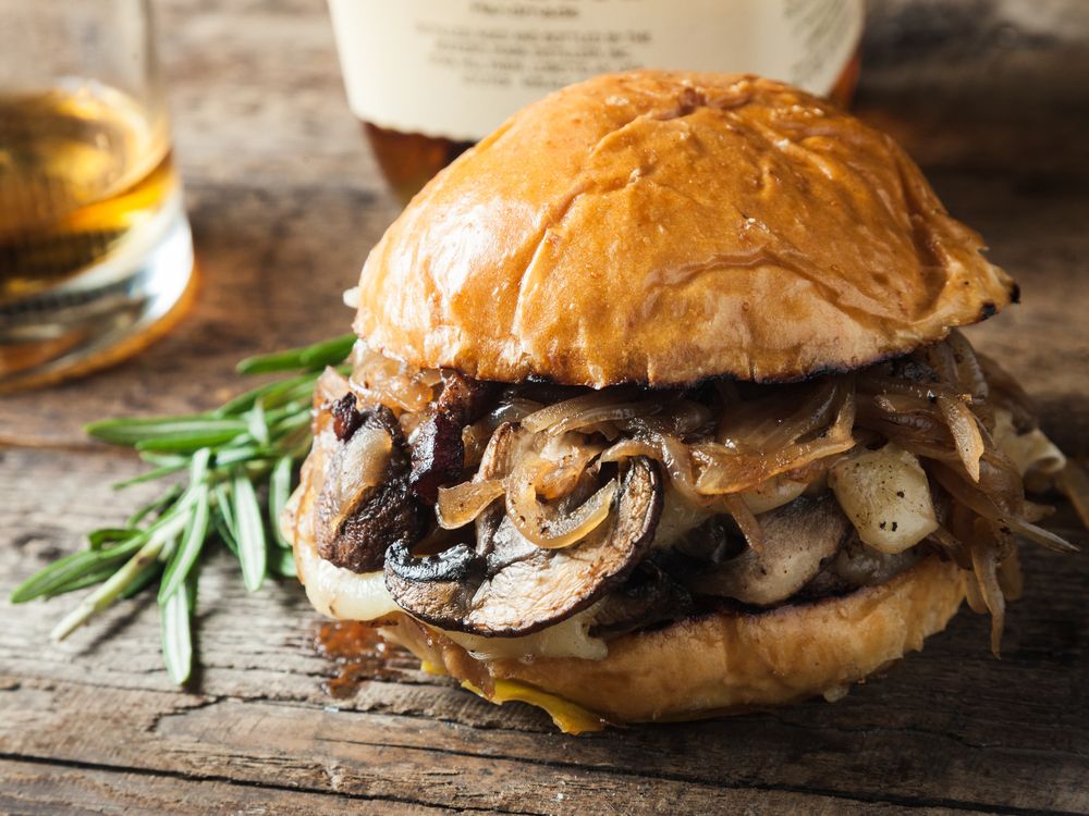 Mushroom Smash Burger