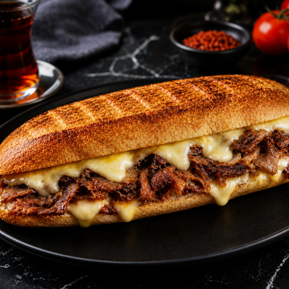 Tam Ekmek Kavurma Kaşar Tost