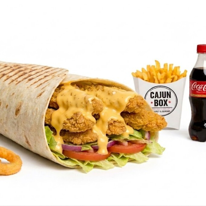 Cheddarlı Cajun Burrito Menü