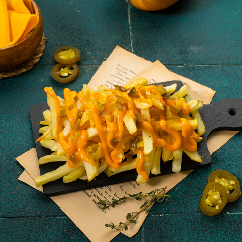 Cheddar Soslu Patates Kızartması