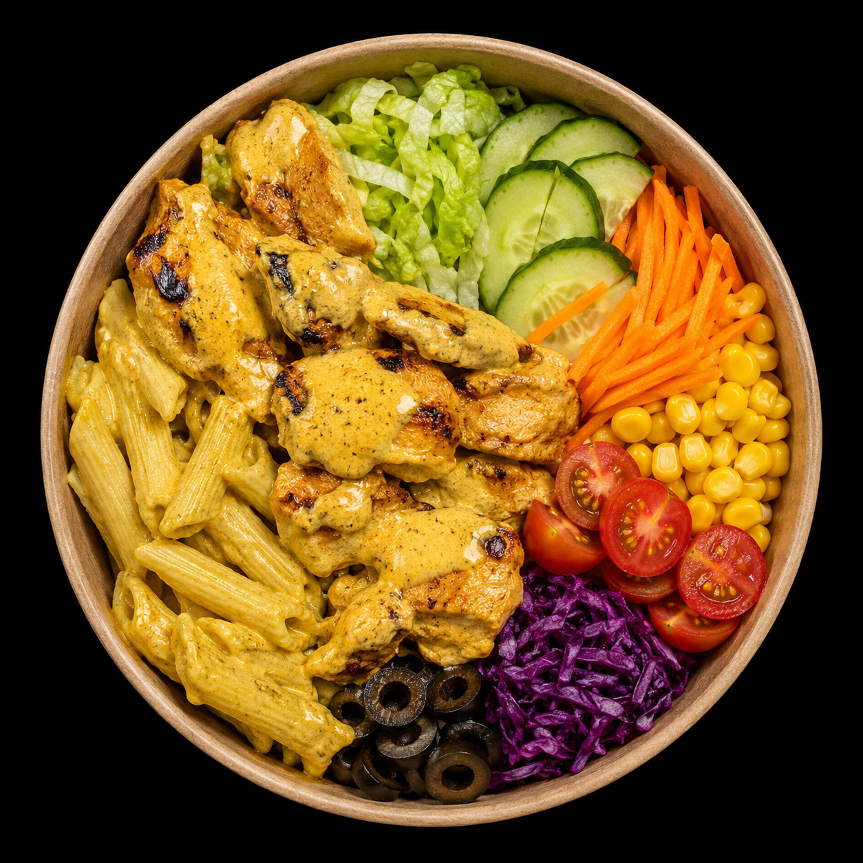 Köri Tavuklu Bowl