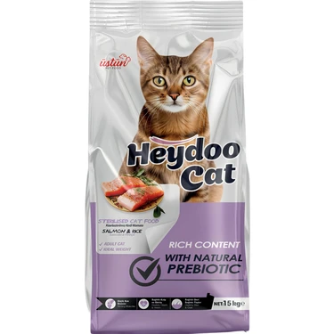 Heydoo Cat Somonlu Kısırlaştırılmış Kedi Maması (1 kg / 3 kg / 5 kg Bölme Seçenekli)