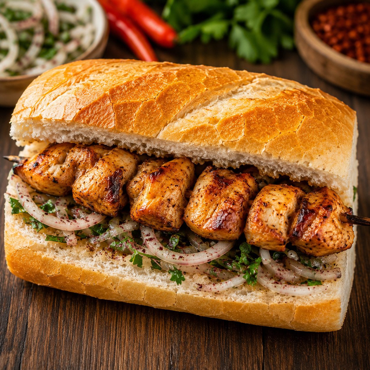 Ekmek Arası Tavuk Şiş