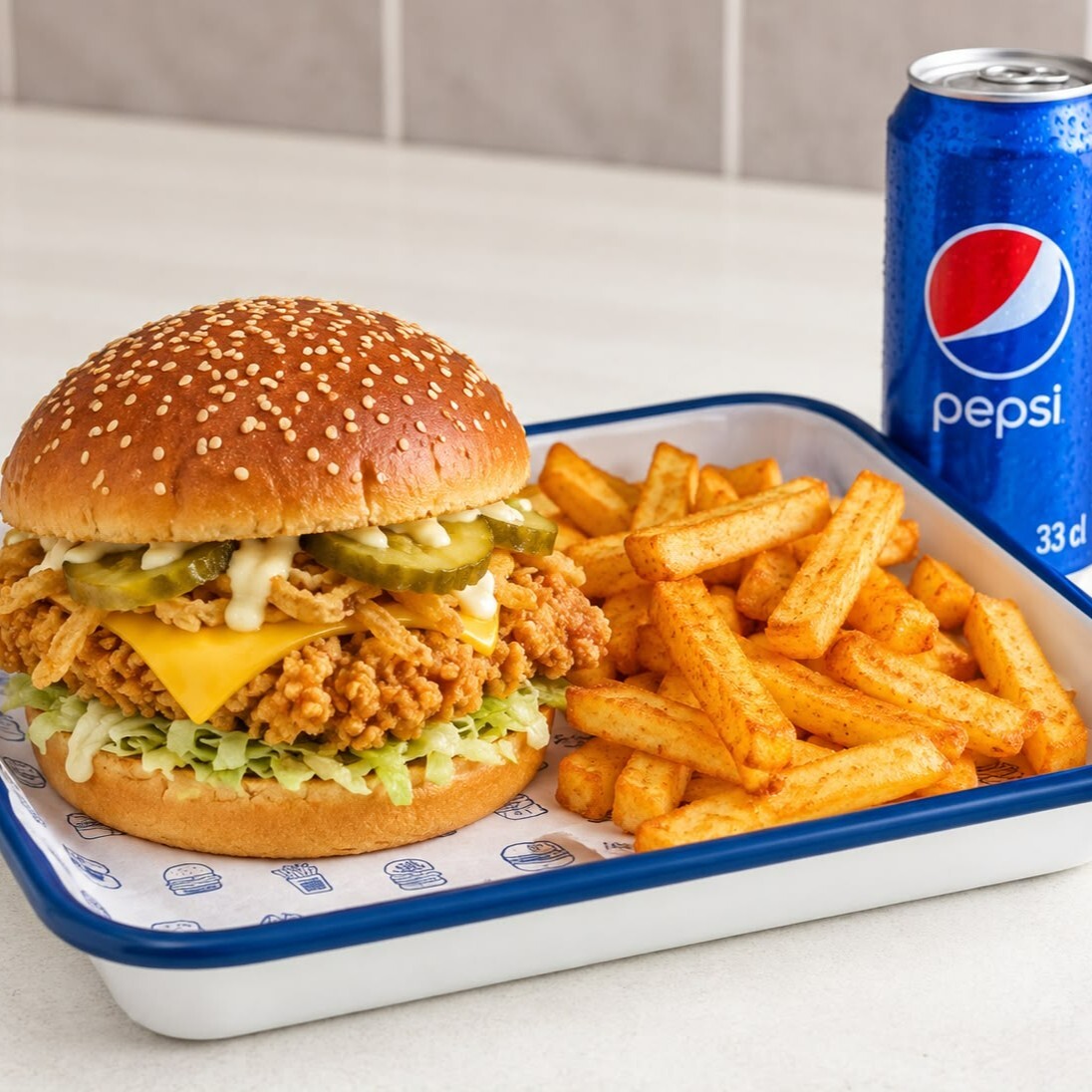 Çıtır Tavuk Burger Menü