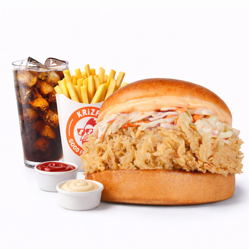 King Burger + İçecek + Patates Kızartması + 2 Adet Sos