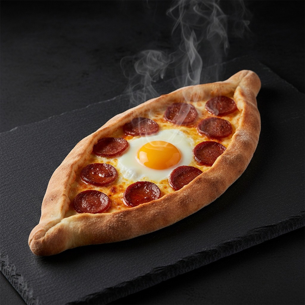 Sucuklu Yumurtalı Pide